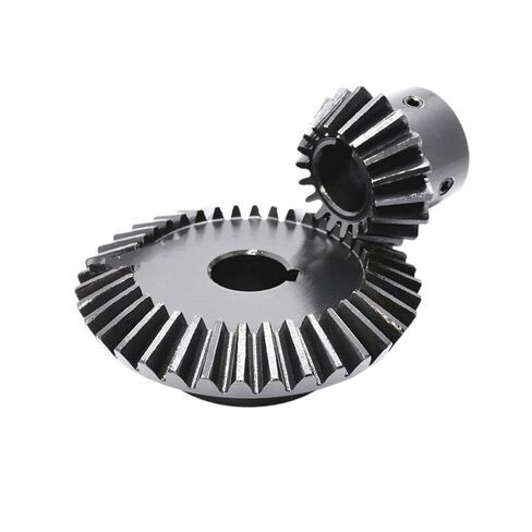 Steel Heavy Duty Motor Pinion Gear 1:2 Bevel Gear 1M 20Teeth 40Teeth Bore 6/8/10/12mm 90 Degrees Meshing Angle Steel Gears 45# Carbon(12mm) in Saudi Arabia