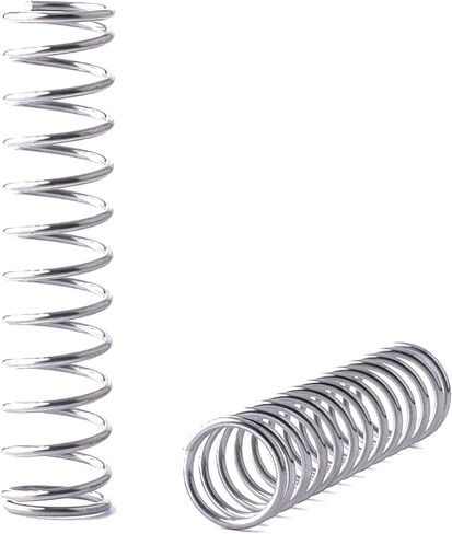 5 قطع من Geeyu زنبركات مضغوطة مضغوطة، قطر السلك 0.6 مم، القطر الخارجي 8 مم، طول حر 60-100 مم، زنبرك ضغط من الفولاذ المقاوم للصدأ، 0.6 × 8 مم (الطول 80 مم) in Kuwait