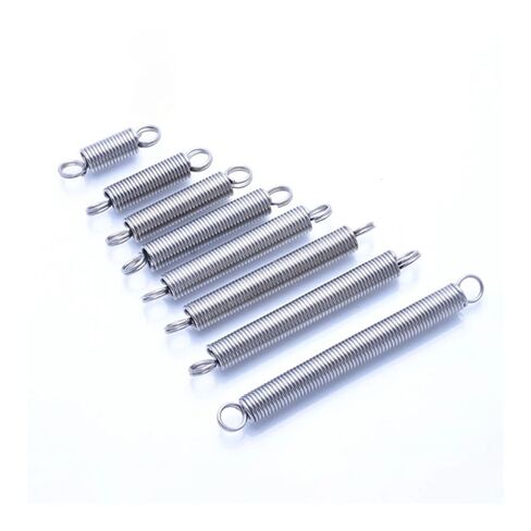 Metal Springs 2-20Pcs Tension Spring WD 0.3mm OD 3mm 304 Stainless Steel Double Coil L-Shaped Spring Long 10mm-220mm(0.3x3x40mm,8Pcs) in Saudi Arabia