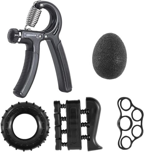 Grip Strength Trainer, Hand Grip Strengthener, Adjustable Resistance 22-132Lbs (10-60kg), Forearm Strengthener in Saudi Arabia