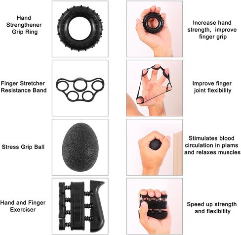 Grip Strength Trainer, Hand Grip Strengthener, Adjustable Resistance 22-132Lbs (10-60kg), Forearm Strengthener in Saudi Arabia