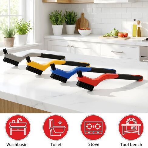 Reallnaive 80 Pcs Nylon Cleaning Brushes Bulk 7 Inch Small Brushes for Deep Cleaning Small Parts Rust Dirt Paint Scrubbing, Removal Surface in Hole(4 Colors) in Saudi Arabia