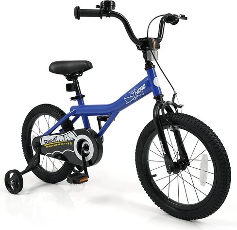 BABY JOY Kids Bike for 3-8 Years Old, 12/14/16/18-Inch Children Bicycle w/Training Wheels, Adjustable Seat, Handbrake & Coaster Brake, Reflectors and Bell, Boys Girls Bike in Saudi Arabia
