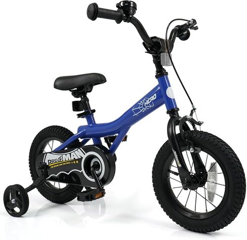BABY JOY Kids Bike for 3-8 Years Old, 12/14/16/18-Inch Children Bicycle w/Training Wheels, Adjustable Seat, Handbrake & Coaster Brake, Reflectors and Bell, Boys Girls Bike in Saudi Arabia
