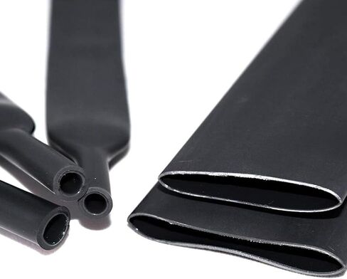 127pcs Heat Shrink Tubing Kit 7 Sizes Heat Shrink Sleeving Black Durable Shrink Wrap Tubing in Saudi Arabia