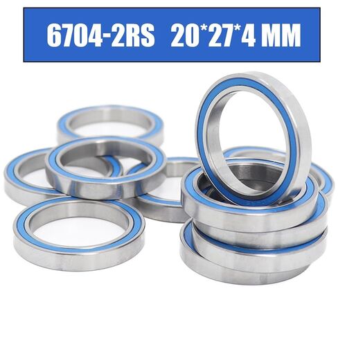 6704RS تحمل 10 قطعة 20x27x4 مم ABEC-3 6704 RS 2RS الكرات 6704-2RS الأزرق مختومة in Saudi Arabia