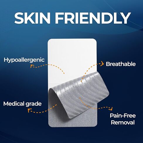 شريط خيزران كبير جدًا (30 قطعة) - حرير ممتاز، لاصق قوي، مسامي، إزالة بدون ألم، خالي من اللاتكس، لطيف على الجلد in Kuwait