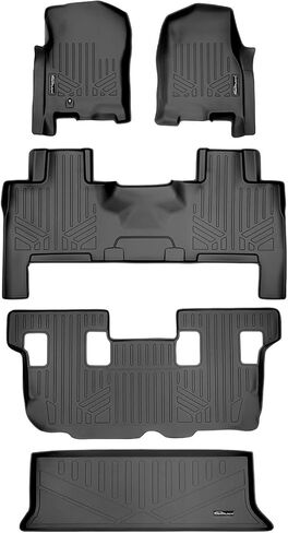 MAXLINER Floor Mats 2nd and 3rd Row Liner Black Compatible with 2018-2022 Expedition/Navigator with Bucket Seats (Including Max and L) in Saudi Arabia