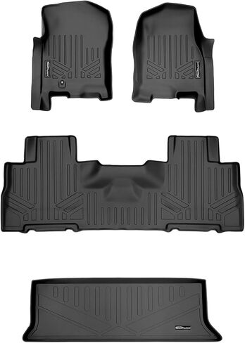 MAXLINER Floor Mats 2nd and 3rd Row Liner Black Compatible with 2018-2022 Expedition/Navigator with Bucket Seats (Including Max and L) in Saudi Arabia