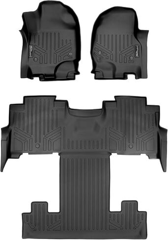 MAXLINER Floor Mats 2nd and 3rd Row Liner Black Compatible with 2018-2022 Expedition/Navigator with Bucket Seats (Including Max and L) in Saudi Arabia
