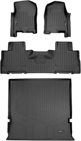 MAXLINER Floor Mats 2nd and 3rd Row Liner Black Compatible with 2018-2022 Expedition/Navigator with Bucket Seats (Including Max and L) in Saudi Arabia