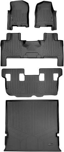 MAXLINER Floor Mats 2nd and 3rd Row Liner Black Compatible with 2018-2022 Expedition/Navigator with Bucket Seats (Including Max and L) in Saudi Arabia