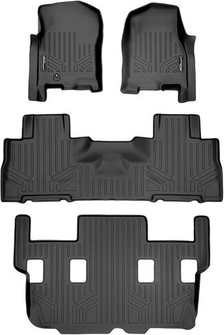 MAXLINER Floor Mats 2nd and 3rd Row Liner Black Compatible with 2018-2022 Expedition/Navigator with Bucket Seats (Including Max and L) in Saudi Arabia