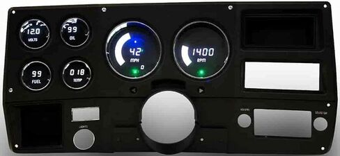 لوحة المقياس الرقمي LED IntelliTronix متوافقة مع Chevy Truck 1973-87 DP6004R (أحمر) in Kuwait