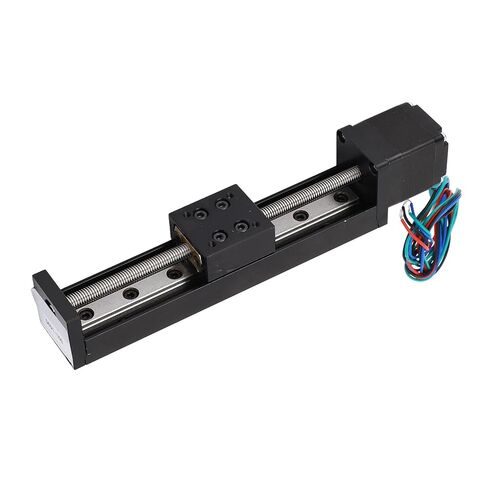 Linear Rail Slide Actuator for DIY CNC Router 28 Stepper Motor 100mm Stroke X Y Z T Screw Rod in Saudi Arabia