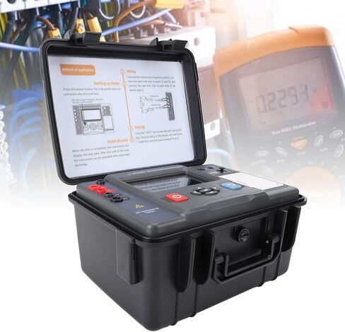 مقياس ميجا أوم كهربائي، مقياس ميجا أوم رقمي بشاشة LCD ملونة كاملة لاختبار مقاومة التيار المستمر in Saudi Arabia
