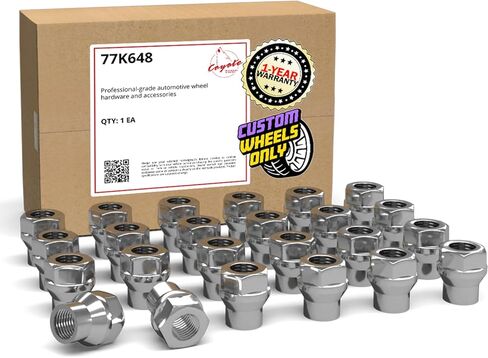 إكسسوارات العجلات أجزاء 24 PCS M14x1.5 14x1.5 Thread ET OEM مصنع المصنع المكسرات Lug 1.77 "Long Chrome 7/8" in Saudi Arabia