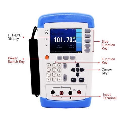 DC Milliohm Meter DC Low Resistance Tester Micro-Ohmmeter Range 10μΩ～200KΩ USB Interface for Measuring Enameled Wire Resistance,Transformer,Inductor,Motor,Deflection Coil Winding Resistance,Etc in Saudi Arabia
