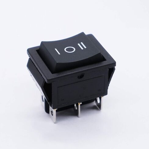 mxuteuk 3pcs Momentary Rocker Switch Snap-in Toggle DPDT (ON)-Off-(ON) Power Switch 6 Pin 3 Way AC 250V 6A 125V 10A, Use for Car Auto Boat Household Appliances MXU2-223 in Saudi Arabia
