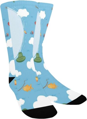 جوارب المشي لمسافات طويلة بنمط الصيد السحابي - جوارب شتوية حرارية سميكة دافئة للأطفال الصغار للأولاد والبنات للمدرسة، والارتداء اليومي والأنشطة الخارجية in Kuwait