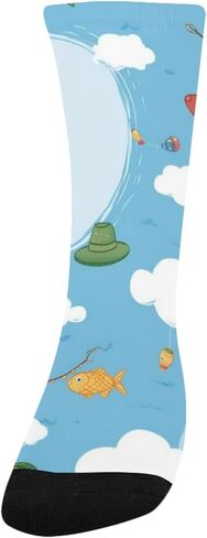 جوارب المشي لمسافات طويلة بنمط الصيد السحابي - جوارب شتوية حرارية سميكة دافئة للأطفال الصغار للأولاد والبنات للمدرسة، والارتداء اليومي والأنشطة الخارجية in Kuwait