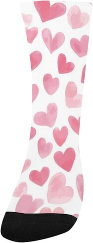 جوارب صغيرة باللون الوردي للمشي على شكل قلب - جوارب شتوية حرارية سميكة دافئة للأطفال الصغار للأولاد والبنات للمدرسة، والارتداء اليومي والأنشطة الخارجية in Kuwait