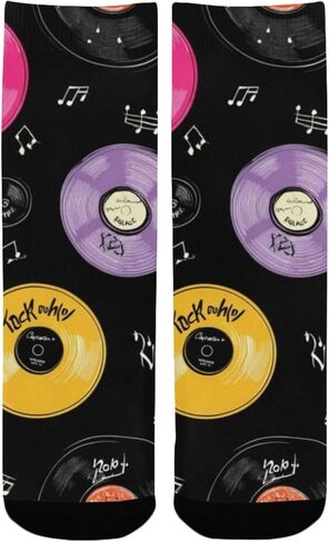 Vinyl Neon Art Hiking Socks - Toddler Boys & Girls Warm Thick Thermal Winter Crew Socks for School, Daily Wear & Outdoor Activities in Saudi Arabia