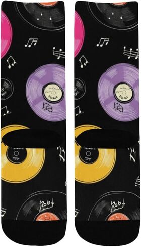 Vinyl Neon Art Hiking Socks - Toddler Boys & Girls Warm Thick Thermal Winter Crew Socks for School, Daily Wear & Outdoor Activities in Saudi Arabia