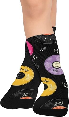 Vinyl Neon Art Hiking Socks - Toddler Boys & Girls Warm Thick Thermal Winter Crew Socks for School, Daily Wear & Outdoor Activities in Saudi Arabia