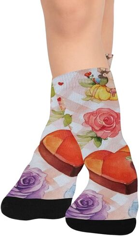 جوارب Rose Heart Art للمشي لمسافات طويلة - جوارب شتوية حرارية سميكة دافئة للأطفال الصغار للأولاد والبنات للمدرسة، والارتداء اليومي والأنشطة الخارجية in Kuwait