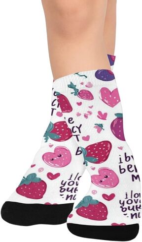 جوارب المشي لمسافات طويلة باللون الوردي من Berry Love Design - جوارب شتوية حرارية سميكة دافئة للأولاد والبنات للمدرسة، والارتداء اليومي والأنشطة الخارجية in Kuwait