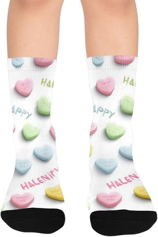 جوارب Candy Heart Grid Pink للمشي لمسافات طويلة - جوارب شتوية حرارية سميكة دافئة للأطفال الصغار للأولاد والبنات للمدرسة، والارتداء اليومي والأنشطة الخارجية in Kuwait
