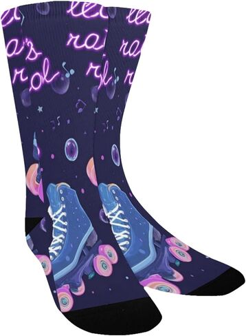 جوارب للمشي لمسافات طويلة من Roller Skate Notes - جوارب شتوية حرارية سميكة دافئة للأولاد والبنات للمدرسة، والارتداء اليومي والأنشطة الخارجية in Kuwait