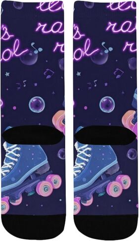 جوارب للمشي لمسافات طويلة من Roller Skate Notes - جوارب شتوية حرارية سميكة دافئة للأولاد والبنات للمدرسة، والارتداء اليومي والأنشطة الخارجية in Kuwait