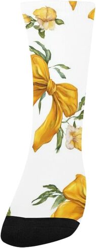 جوارب صفراء للمشي لمسافات طويلة - جوارب دافئة سميكة للشتاء الحراري للأولاد والبنات الصغار للمدرسة، والارتداء اليومي والأنشطة الخارجية in Kuwait