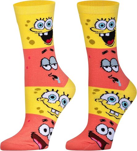 Odd Sox - جوارب رائعة، SpongeBob Imma Head Out، طول طاقم نسائي، طباعة جرافيك مضحكة - كبير in Kuwait