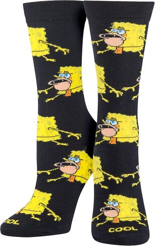 Odd Sox - جوارب رائعة، SpongeBob Imma Head Out، طول طاقم نسائي، طباعة جرافيك مضحكة - كبير in Kuwait