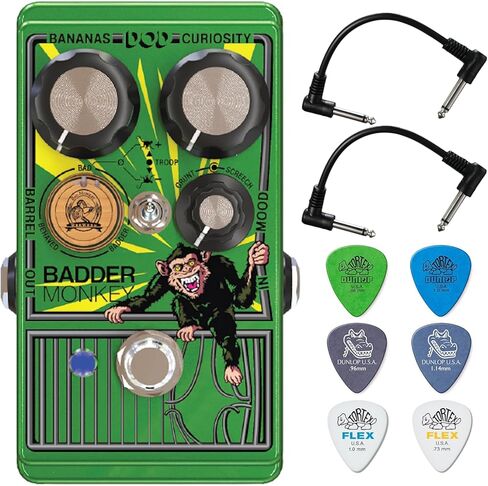 DOD Badder Monkey Overdrive - حزمة مع 2 كابل توصيل و6 قطع Dunlop in Saudi Arabia