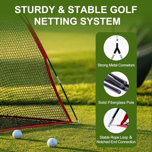 شبكة جولف، شبكة تدريب جولف قابلة للطي مقاس 10 × 7 أقدام مع حاجز جانبي وحقيبة حمل للمنزل في الفناء الخلفي للجراج وممارسة التدريب على القيادة والتأرجح in Kuwait