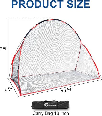 شبكة جولف، شبكة تدريب جولف قابلة للطي مقاس 10 × 7 أقدام مع حاجز جانبي وحقيبة حمل للمنزل في الفناء الخلفي للجراج وممارسة التدريب على القيادة والتأرجح in Kuwait