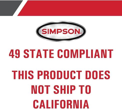 غسالة ضغط الغاز SIMPSON Cleaning PS3228 PowerShot 3300 PSI، 2.5 GPM، محرك Honda GX200، تتضمن مسدس رش وعصا تمديد، 5 أطراف فوهة QC، خرطوم MorFlex بطول 5/16 بوصة × 25 قدمًا، 49 حالة in Kuwait