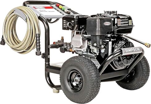 غسالة ضغط الغاز SIMPSON Cleaning PS3228 PowerShot 3300 PSI، 2.5 GPM، محرك Honda GX200، تتضمن مسدس رش وعصا تمديد، 5 أطراف فوهة QC، خرطوم MorFlex بطول 5/16 بوصة × 25 قدمًا، 49 حالة in Kuwait