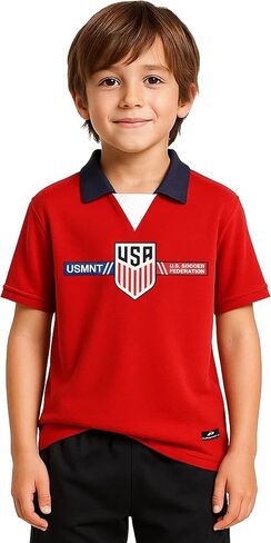 Icon Sports Officially Licensed US Soccer Federation Game Day Shirt - Unisex Kids in Saudi Arabia