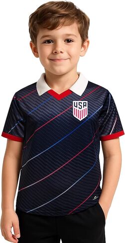 Icon Sports Officially Licensed US Soccer Federation Game Day Shirt - Unisex Kids in Saudi Arabia