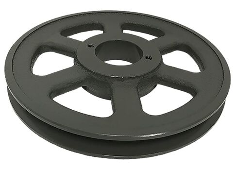 Single Groove 14.25" Cast Iron Electric Motor " H " Pulley/Sheave, Bushing Included, for 3/8" and 1/2" Top Width 3L/A/AK/4L/4LK Section V Belt, 1 Groove (1" Shaft / 1.00 Bore, AK144H) in Saudi Arabia