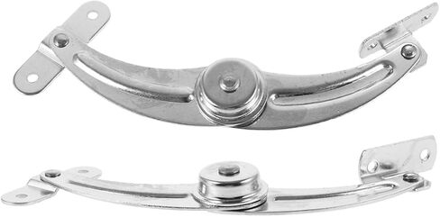 BESTYASH Door Stop Limiters for Electrical Cabinet Doors, Nickel-Plated Iron Right-Opening Hinge Supports with Mounting, 2pcs Set for Industrial Cabinet Hardware in Kuwait