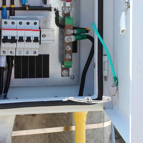 BESTYASH Door Stop Limiters for Electrical Cabinet Doors, Nickel-Plated Iron Right-Opening Hinge Supports with Mounting, 2pcs Set for Industrial Cabinet Hardware in Kuwait