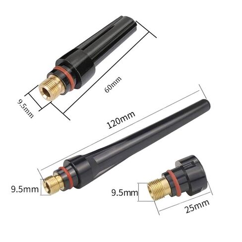 18PCS TIG Welding Back Cap Torch Kit for WP-17/18/26 Compatible with 57Y02/03/04 Plastic and Copper Accessories 6 Pack per Size in Saudi Arabia