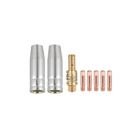 8PCS MIG Welder 15AK Welding Accessory Kit with 0.030'' Copper Contact Tips Gas Nozzles & Diffusers for MB-15AK MIG-200 NB-200 NB-180 in Saudi Arabia