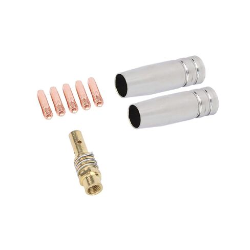 8PCS MIG Welder 15AK Welding Accessory Kit with 0.030'' Copper Contact Tips Gas Nozzles & Diffusers for MB-15AK MIG-200 NB-200 NB-180 in Saudi Arabia
